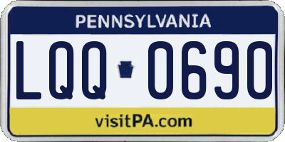 PA license plate LQQ0690
