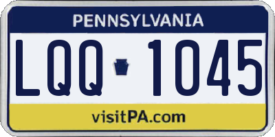 PA license plate LQQ1045