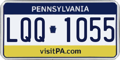 PA license plate LQQ1055