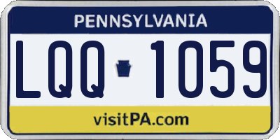 PA license plate LQQ1059