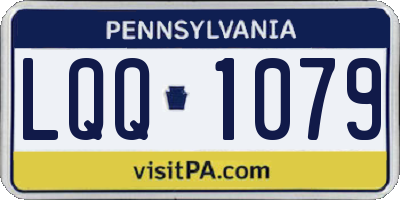 PA license plate LQQ1079