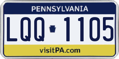 PA license plate LQQ1105