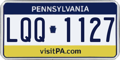 PA license plate LQQ1127