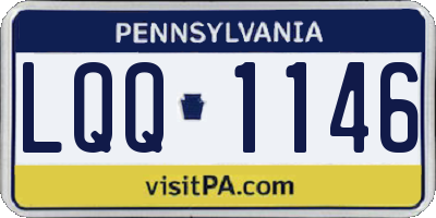 PA license plate LQQ1146