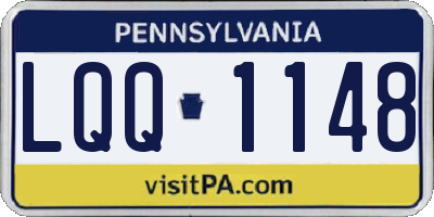 PA license plate LQQ1148