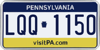 PA license plate LQQ1150