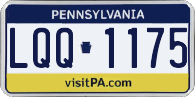 PA license plate LQQ1175