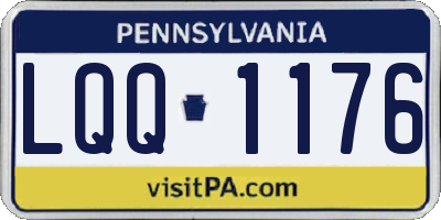 PA license plate LQQ1176