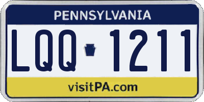PA license plate LQQ1211