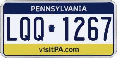 PA license plate LQQ1267