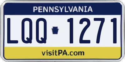 PA license plate LQQ1271