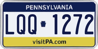 PA license plate LQQ1272