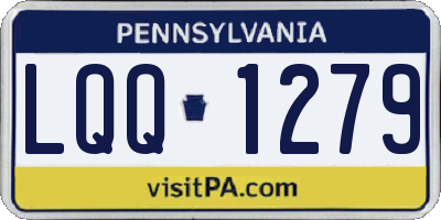 PA license plate LQQ1279