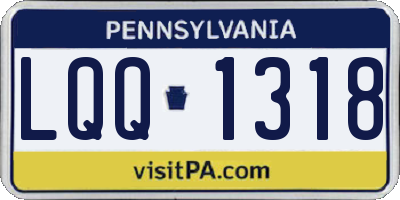 PA license plate LQQ1318