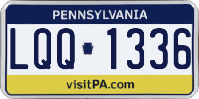 PA license plate LQQ1336