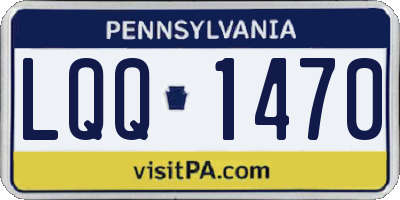 PA license plate LQQ1470