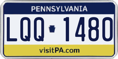 PA license plate LQQ1480