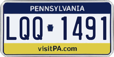 PA license plate LQQ1491