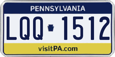 PA license plate LQQ1512