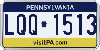 PA license plate LQQ1513