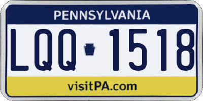 PA license plate LQQ1518