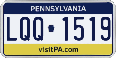 PA license plate LQQ1519
