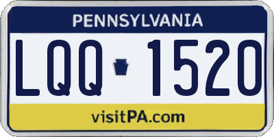 PA license plate LQQ1520