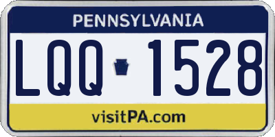 PA license plate LQQ1528