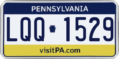 PA license plate LQQ1529