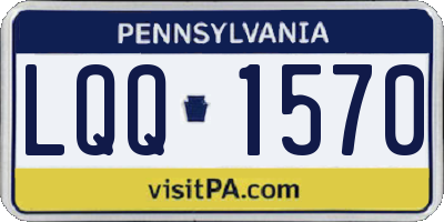 PA license plate LQQ1570