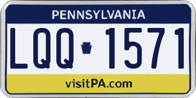 PA license plate LQQ1571