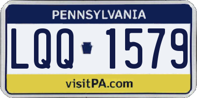 PA license plate LQQ1579