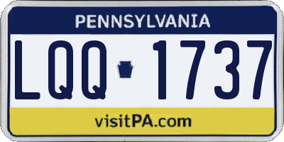 PA license plate LQQ1737