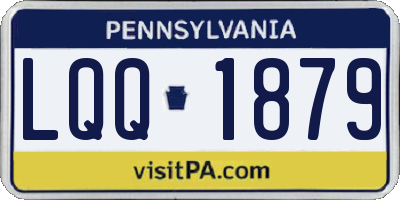 PA license plate LQQ1879