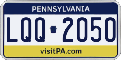 PA license plate LQQ2050