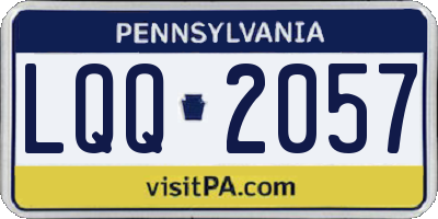 PA license plate LQQ2057