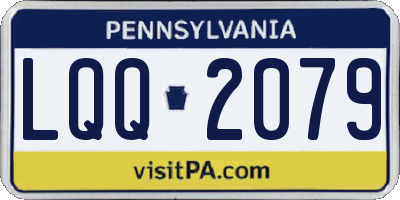 PA license plate LQQ2079