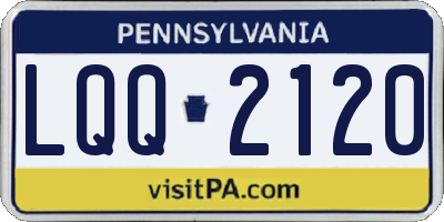 PA license plate LQQ2120