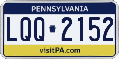 PA license plate LQQ2152
