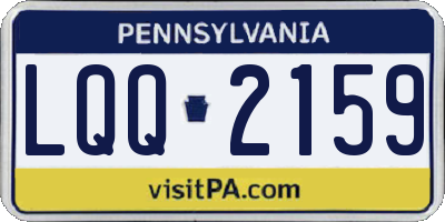 PA license plate LQQ2159