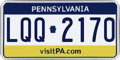 PA license plate LQQ2170