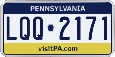 PA license plate LQQ2171