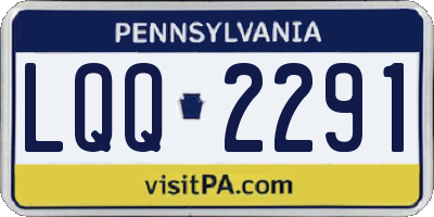 PA license plate LQQ2291