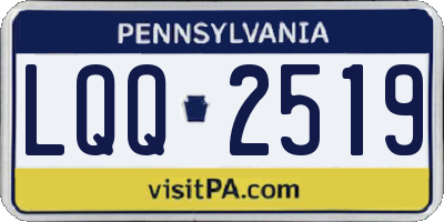 PA license plate LQQ2519
