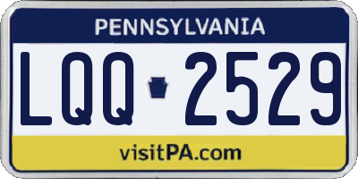 PA license plate LQQ2529