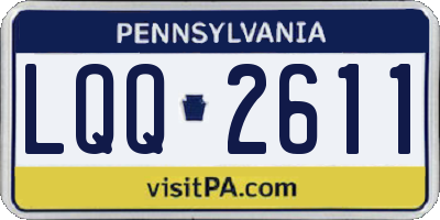 PA license plate LQQ2611