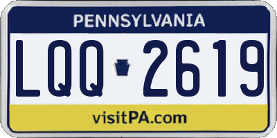 PA license plate LQQ2619
