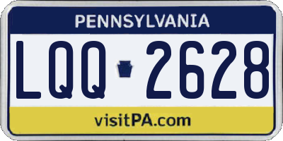 PA license plate LQQ2628