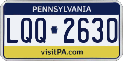 PA license plate LQQ2630
