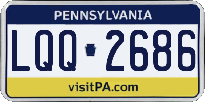 PA license plate LQQ2686